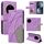 Custodia per telefono in pelle flip bicolore con cuciture per Honor Magic7 (viola) Custodia per telefono in pelle flip bicolore con cuciture per Honor Magic7 (viola)