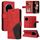 Custodia per telefono in pelle flip bicolore con giunzioni per Honor Magic7 Pro (rosso) Custodia per telefono in pelle flip bicolore con giunzioni per Honor Magic7 Pro (rosso)