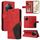 Per Honor X9C 5G Custodia per telefono in pelle con cerniera bicolore globale (rosso) Per Honor X9C 5G Custodia per telefono in pelle con cerniera bicolore globale (rosso)