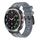 Per Samsung Galaxy Watch Ultra 47mm AP Series Liquid Silicone Watch Band (Nero Grigio)