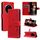 Custodia in pelle antiurto con motivo a rilievo per Honor Magic7 Pro Cat Bee (rosso) Custodia in pelle antiurto con motivo a rilievo per Honor Magic7 Pro Cat Bee (rosso)