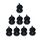 8 pezzi/set Strumento per la riduzione del volume dello strumento sordina per violino (nero) 8 pezzi/set Strumento per la riduzione del volume dello strumento sordina per violino (nero)