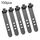 100 pezzi/confezione 73mm 3 fori avvolgicavo in silicone (nero)