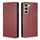 Per Infinix Hot 50 5G Gloss Oil Solid Color Magnetic Leather Phone Case (Marrone) Per Infinix Hot 50 5G Gloss Oil Solid Color Magnetic Leather Phone Case (Marrone)