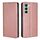 Per Infinix Hot 50 5G Gloss Oil Solid Color Magnetic Leather Phone Case (Oro rosa) Per Infinix Hot 50 5G Gloss Oil Solid Color Magnetic Leather Phone Case (Oro rosa)