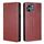 Per Infinix Hot 50i 4G Gloss Oil Custodia magnetica in pelle tinta unita (marrone) Per Infinix Hot 50i 4G Gloss Oil Custodia magnetica in pelle tinta unita (marrone)