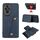 Custodia magnetica per telefono con doppia fibbia e slot per schede per Honor 200 (blu) Custodia magnetica per telefono con doppia fibbia e slot per schede per Honor 200 (blu)