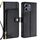 Per Infinix Hot 50i 4G Custodia in pelle con cerniera (nera)