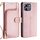 Per Infinix Hot 50i 4G Custodia in pelle con cerniera (oro rosa)