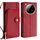 Per Infinix Zero 40 4G Custodia in pelle con cerniera (rosso)