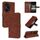 Custodia per telefono in pelle con texture di vitello per Honor 300 Pro AZNS (marrone) Custodia per telefono in pelle con texture di vitello per Honor 300 Pro AZNS (marrone)