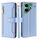 Per Tecno Pova 6 Neo 4G Sheep Texture Portafoglio a tracolla con cerniera in pelle Custodia per telefono (blu)