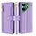 Per Tecno Pova 6 Neo 4G Sheep Texture Portafoglio a tracolla con cerniera in pelle Custodia per telefono (viola)