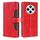 Per Redmi 14C 4G Custodia in pelle con fibbia magnetica Skin Feel (rosso)