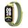Per Xiaomi Smart Band 9 Active / Redmi Band 3 Mijobs Metal Shell Nylon Loop Watch Band (oro giallo brillante) Per Xiaomi Smart Band 9 Active / Redmi Band 3 Mijobs Metal Shell Nylon Loop Watch Band (oro giallo brillante)
