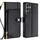 Per Samsung Galaxy S25 5G Custodia in pelle con cerniera (nero)