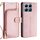 Per Xiaomi 14T Pro 5G Custodia in pelle con cerniera (oro rosa)