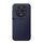 Custodia per telefono antiurto magnetica a copertura totale in pelle Litchi per Honor Magic3 Pro (blu navy)