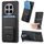 Custodia pieghevole per telefono in fibra di carbonio per Honor Magic7 Pro (nero) Custodia pieghevole per telefono in fibra di carbonio per Honor Magic7 Pro (nero)
