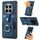Custodia per telefono con portafoglio e anello in pelle retrò For Honor Magic7 Pro (blu) Custodia per telefono con portafoglio e anello in pelle retrò For Honor Magic7 Pro (blu)
