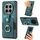 Custodia per telefono con portafoglio e anello in pelle retrò For Honor Magic7 Pro (verde) Custodia per telefono con portafoglio e anello in pelle retrò For Honor Magic7 Pro (verde)