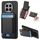 Custodia per telefono con supporto a portafoglio verticale in fibra di carbonio per Honor Magic7 Pro (nero) Custodia per telefono con supporto a portafoglio verticale in fibra di carbonio per Honor Magic7 Pro (nero)