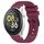 Per COROS Watch 22mm Vertical Pattern Black Buckle Silicone Watch Band (rosso vino) Per COROS Watch 22mm Vertical Pattern Black Buckle Silicone Watch Band (rosso vino)