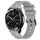 Per Samsung Galaxy Watch 22mm Cinturino in silicone con fibbia nera punteggiata (grigio) Per Samsung Galaxy Watch 22mm Cinturino in silicone con fibbia nera punteggiata (grigio)