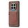 Custodia per telefono in pelle con texture denim per Honor Magic7 Pro con slot per schede (marrone) Custodia per telefono in pelle con texture denim per Honor Magic7 Pro con slot per schede (marrone)