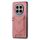 Custodia per telefono in pelle con texture denim per Honor Magic7 Pro con slot per schede (rosa) Custodia per telefono in pelle con texture denim per Honor Magic7 Pro con slot per schede (rosa)