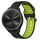 Cinturino in silicone bicolore traspirante da 20 mm per Garmin Vivomove Sport (nero + verde lime) Cinturino in silicone bicolore traspirante da 20 mm per Garmin Vivomove Sport (nero + verde lime)