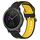 Per Garmin Vivoactive3 Cinturino in silicone bicolore traspirante da 20 mm (nero + giallo) Per Garmin Vivoactive3 Cinturino in silicone bicolore traspirante da 20 mm (nero + giallo)