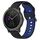 Per Garmin Vivoactive3 Cinturino in silicone bicolore traspirante da 20 mm (nero + blu) Per Garmin Vivoactive3 Cinturino in silicone bicolore traspirante da 20 mm (nero + blu)
