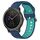 Per Garmin Vivoactive3 Cinturino in silicone bicolore traspirante da 20 mm (blu + verde acqua) Per Garmin Vivoactive3 Cinturino in silicone bicolore traspirante da 20 mm (blu + verde acqua)