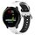 Per Garmin Vivoactive3 Music Cinturino in silicone bicolore traspirante da 20 mm (bianco + nero) Per Garmin Vivoactive3 Music Cinturino in silicone bicolore traspirante da 20 mm (bianco + nero)