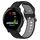 Per Garmin Vivoactive3 Music Cinturino in silicone bicolore traspirante da 20 mm (nero + grigio) Per Garmin Vivoactive3 Music Cinturino in silicone bicolore traspirante da 20 mm (nero + grigio)