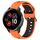 Cinturino in silicone bicolore traspirante da 20 mm per Garmin Venu 2 Plus (arancione + nero) Cinturino in silicone bicolore traspirante da 20 mm per Garmin Venu 2 Plus (arancione + nero)