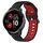 Per Garmin Venu 2 Plus cinturino in silicone bicolore traspirante da 20 mm (nero + rosso) Per Garmin Venu 2 Plus cinturino in silicone bicolore traspirante da 20 mm (nero + rosso)