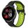 Cinturino in silicone bicolore traspirante da 20 mm per Garmin Venu 2 Plus (nero + verde lime) Cinturino in silicone bicolore traspirante da 20 mm per Garmin Venu 2 Plus (nero + verde lime)