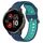 Per Garmin Venu 2 Plus cinturino in silicone bicolore traspirante da 20 mm (blu + verde acqua) Per Garmin Venu 2 Plus cinturino in silicone bicolore traspirante da 20 mm (blu + verde acqua)