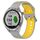 Per Garmin Approach S40 Cinturino in silicone bicolore traspirante da 20 mm (grigio + giallo) Per Garmin Approach S40 Cinturino in silicone bicolore traspirante da 20 mm (grigio + giallo)