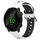 Per Garmin Forerunner 158 Cinturino in silicone bicolore traspirante da 20 mm (bianco + nero) Per Garmin Forerunner 158 Cinturino in silicone bicolore traspirante da 20 mm (bianco + nero)