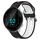 Per Garmin Forerunner 55 Cinturino in silicone bicolore traspirante da 20 mm (nero + bianco) Per Garmin Forerunner 55 Cinturino in silicone bicolore traspirante da 20 mm (nero + bianco)