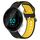 Per Garmin Forerunner 55 Cinturino in silicone bicolore traspirante da 20 mm (nero + giallo) Per Garmin Forerunner 55 Cinturino in silicone bicolore traspirante da 20 mm (nero + giallo)