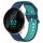 Per Garmin Forerunner 55 Cinturino in silicone bicolore traspirante da 20 mm (blu + verde acqua) Per Garmin Forerunner 55 Cinturino in silicone bicolore traspirante da 20 mm (blu + verde acqua)