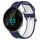 Per Garmin Forerunner 55 Cinturino in silicone bicolore traspirante da 20 mm (blu notte + bianco) Per Garmin Forerunner 55 Cinturino in silicone bicolore traspirante da 20 mm (blu notte + bianco)