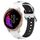 Per Garmin Venu Cinturino in silicone bicolore traspirante da 20 mm (bianco + nero) Per Garmin Venu Cinturino in silicone bicolore traspirante da 20 mm (bianco + nero)