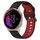 Per Garmin Venu Cinturino in silicone bicolore traspirante da 20 mm (nero + rosso) Per Garmin Venu Cinturino in silicone bicolore traspirante da 20 mm (nero + rosso)