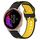 Per Garmin Venu Cinturino in silicone bicolore traspirante da 20 mm (nero + giallo) Per Garmin Venu Cinturino in silicone bicolore traspirante da 20 mm (nero + giallo)
