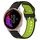 Per Garmin Venu Cinturino in silicone bicolore traspirante da 20 mm (nero + verde lime) Per Garmin Venu Cinturino in silicone bicolore traspirante da 20 mm (nero + verde lime)